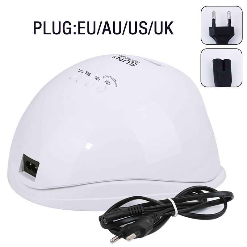 48W SUN5 Nail Lampara UV LED lámpa 24Leds körömszárító minden gélhez Lakk kötő lámpák 10s/30s/60s Smart Sensor Manikűr eszközök