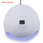 Hot Sale 2019 Új 30 W UV lámpa LED körömlámpás körömszárító minden géllakkhoz 30/60/90s időzítő manikűr eszköz gél lámpával