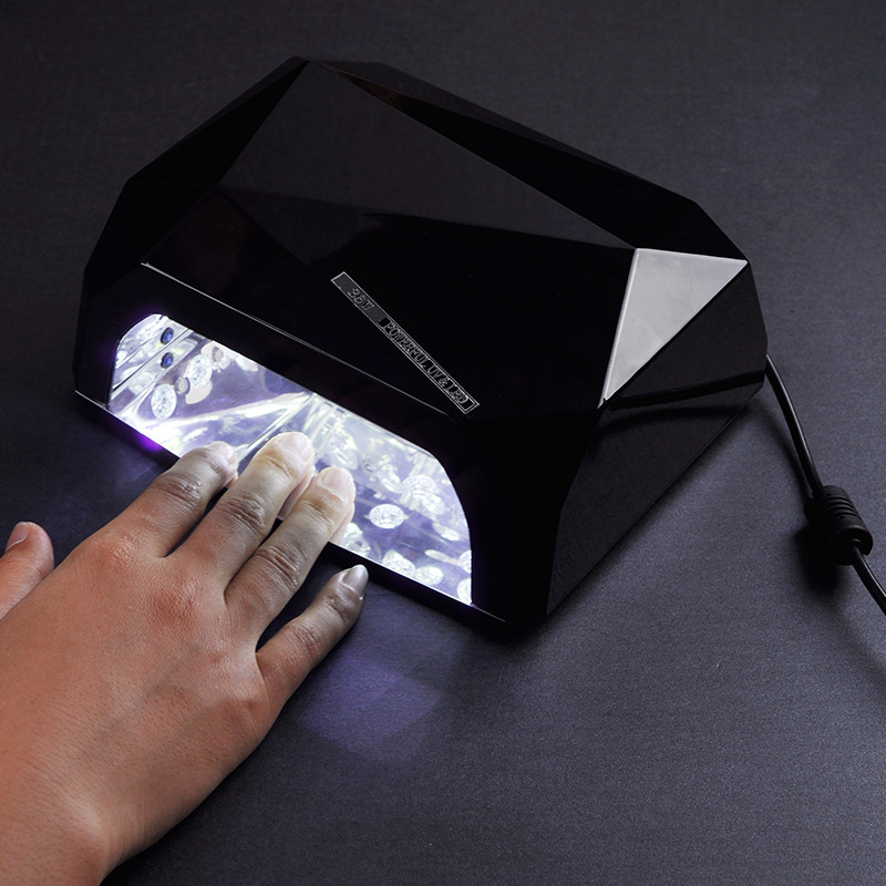 Lampă UV ENNKE 36W 18 buc LED LUMINA SOARElui Sursă de lumină dublă Senzor automat Uscător de unghii pentru gel de unghii întărire în formă de diamant