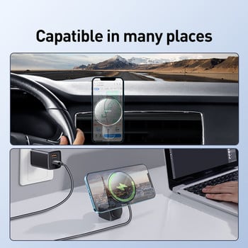 Baseus Magnetic Car Charging Phone Baseus Wireless Charger for Apple iPhone 14 13 12 11 Pro Max Wireless Charging Phone Charging Charger Phone