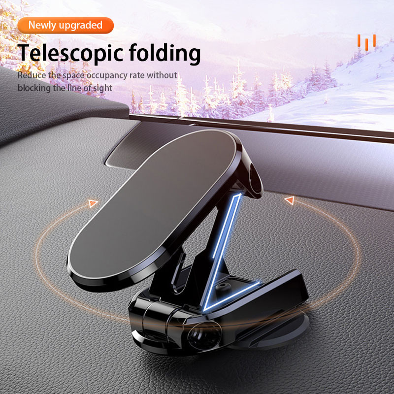 Sulankstomas magnetinis telefono laikiklis automobiliniame GPS oro išleidimo angos tvirtinimo magnete Mobiliojo telefono stovas, nešiojamas automobilio mobilusis atramas, skirtas iPhone 13 Xiaomi