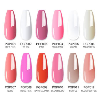 MOSKANY 15ml Poly Nail Gel Σετ Pure Color Acrylic Extension Builder Vernis Quick Nail Art Manicure Tool Kit Polygels