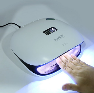 48W професионална интелигентна UV LED лампа за сушилня за нокти, използвана в салон за нокти или за домашна употреба Бързо втвърдяване на лак за нокти Инструменти за женски нокти
