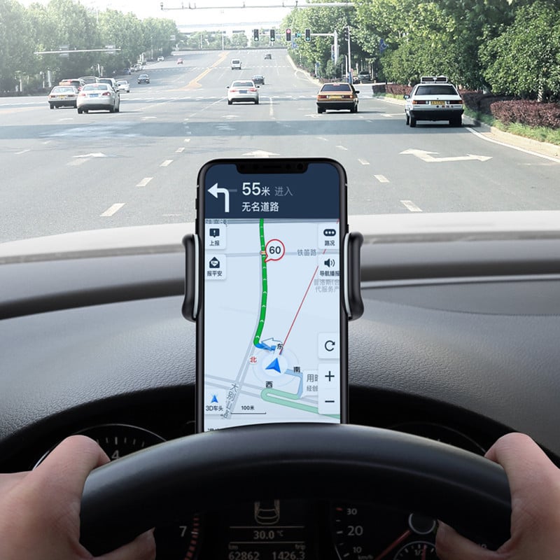 Univerzalni držač za automobilsku ploču s instrumentima, stalak za jednostavno montiranje na kopču, nosač za GPS zaslon, držač za automobil, podrška za iPhone 8 X Samsung XiaoMi