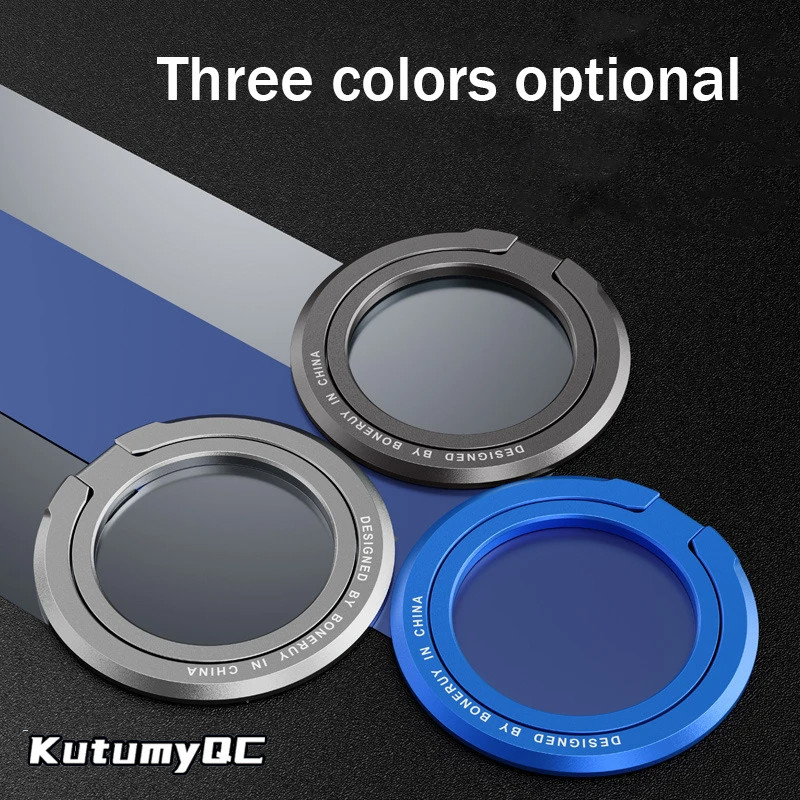 Magnetski KutumyQC držač prstena za mobilni telefon kompatibilan sa serijom iPhone 12 13 14 MagSafe uklonjivi držač za držač za mobitel