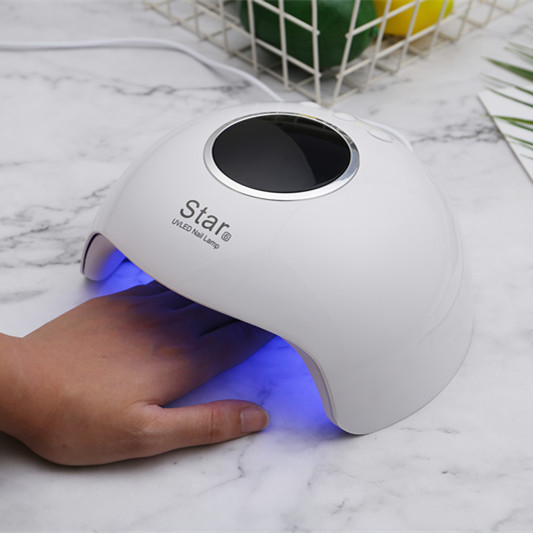 UV LED lámpa 36 W körömszárító automata érzékelővel LCD kijelzővel 12 LED körömszárító lámpa női manikűr zselé