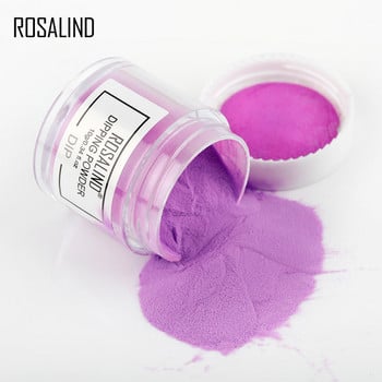 ROSALIND Dipping Powder Kit Gradient Nail Glitter Natural Dry Dip Διακόσμηση νυχιών χωρίς λάμπα Cure σετ εργαλείων ακρυλικής πούδρας