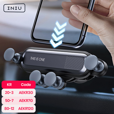 INIU Gravity Car Suport telefon universal Suport pentru aerisire Suport GPS Suport pentru iPhone 12 11 6 8 7 Xiaomi Redmi Samsung Huawei LG