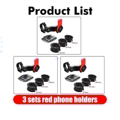 SMOYNG paprastas motociklo dviračio telefono laikiklio stovas, reguliuojamas atramos motociklo vairo tvirtinimo laikiklis, skirtas Xiaomi iPhone