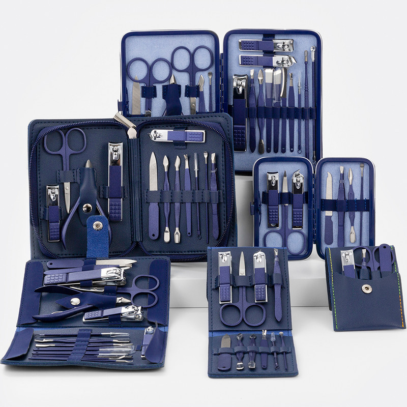 18/15/12/10/7/4kom Set škarica za nokte Profesionalne škarice za nokte od nehrđajućeg čelika Pincete Žlica za uho Igla za akne Set za manikuru