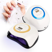 84 W-os LED-es körömlámpa szárító UV gél Elektromos Smart Timing Nail Art Tools Időzítő 10/30/60/99s Körömszárítóhoz Nagy teljesítményű polírozó eszköz