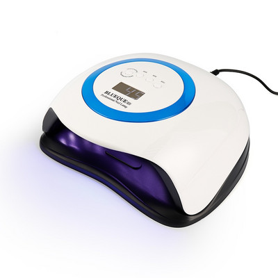 84 W-os LED-es körömlámpa szárító UV gél Elektromos Smart Timing Nail Art Tools Időzítő 10/30/60/99s Körömszárítóhoz Nagy teljesítményű polírozó eszköz