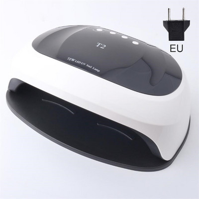 72W T2 UV Led svjetiljka za nokte Sušilo za nokte 36 LED dioda za sunčevo svjetlo Infracrveni senzor 10/30/60/99 s Pametni mjerač vremena za manikuru