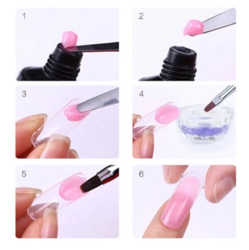 Limegirl Poly Nail Σετ Gel Nail Kit 15ml Crystal Building Clear Colors Gel με λάμπα Gel Βερνίκι νυχιών για προεκτάσεις νυχιών Σετ