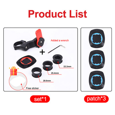 Μπλε θήκη τηλεφώνου ποδηλάτου μοτοσικλέτας βάση κινητού τηλεφώνου MTB τιμόνι ποδηλάτου Βάση smartphone Ρυθμιζόμενη υποστήριξη Πρόσβαση ποδηλάτου