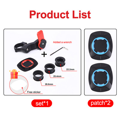 Μπλε θήκη τηλεφώνου ποδηλάτου μοτοσικλέτας βάση κινητού τηλεφώνου MTB τιμόνι ποδηλάτου Βάση smartphone Ρυθμιζόμενη υποστήριξη Πρόσβαση ποδηλάτου