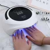 UV LED sušilica za nokte 75 W lampa za sušenje gel laka s donjim mjeračem vremena LCD zaslonom Lampa za brzo sušenje za nokte Alati za manikuru