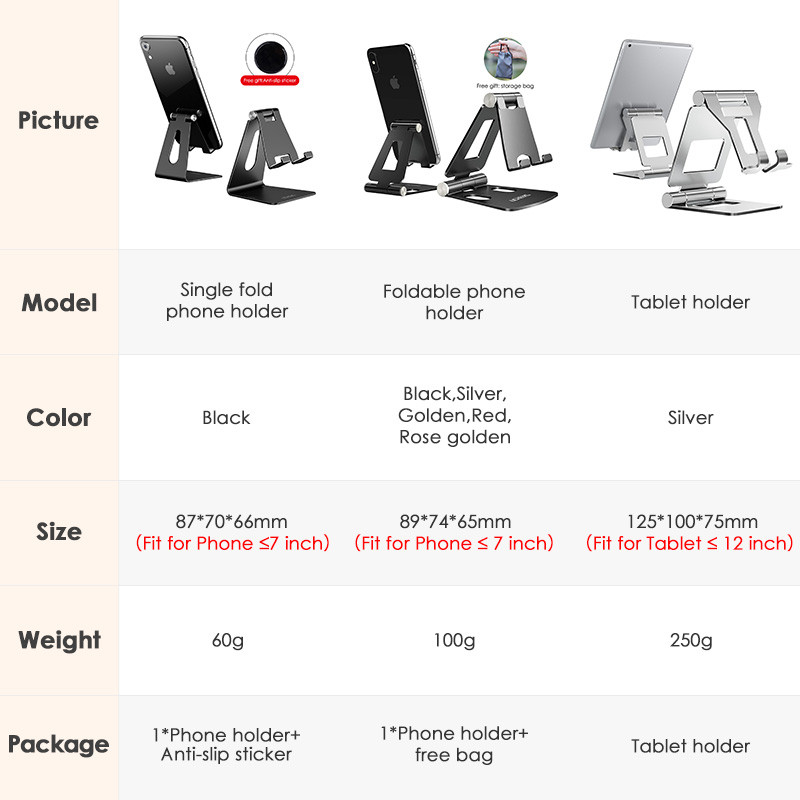 LICHEERS telefontartó állvány iPhone 13Pro Xiaomi mi 9 fém telefontartóhoz, összecsukható mobiltelefon-állvány iPhone 12 11 XS-hez