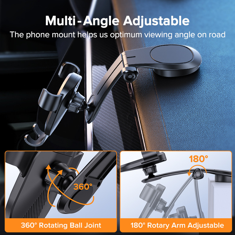 Suport telefon auto QOOVI Suport telefon mobil Suport gravitate Fără suport magnetic pentru iPhone 13 Pro Xiaomi Mi11 Samsung S21 Huawei