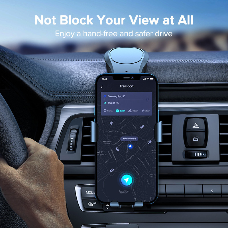 Suport telefon auto QOOVI Suport telefon mobil Suport gravitate Fără suport magnetic pentru iPhone 13 Pro Xiaomi Mi11 Samsung S21 Huawei