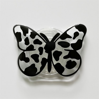 Drăguț cu flori de fluture negru, prindere pentru telefon Tok Griptok Korea Suport Inel pentru iPhone Accesorii Samsung Suport minunat pentru telefon