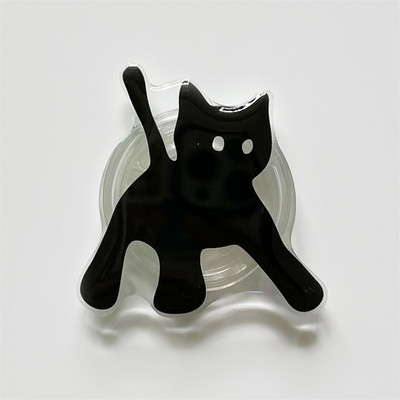 Drăguț cu flori de fluture negru, prindere pentru telefon Tok Griptok Korea Suport Inel pentru iPhone Accesorii Samsung Suport minunat pentru telefon