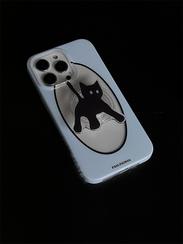 Drăguț cu flori de fluture negru, prindere pentru telefon Tok Griptok Korea Suport Inel pentru iPhone Accesorii Samsung Suport minunat pentru telefon