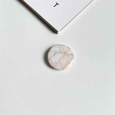 Sjajna mramorna tekstura Rastezljivo držanje Tok držač za telefon Preklopivi prsten za prst za iPhone 11 13 Podrška za Xiaomi