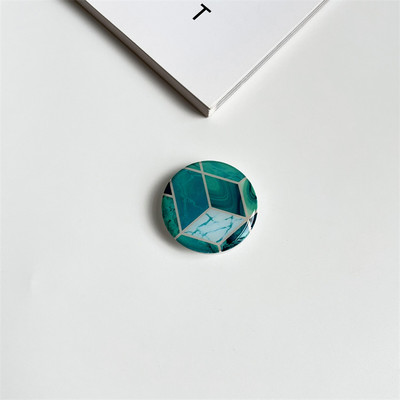 Sjajna mramorna tekstura Rastezljivo držanje Tok držač za telefon Preklopivi prsten za prst za iPhone 11 13 Podrška za Xiaomi