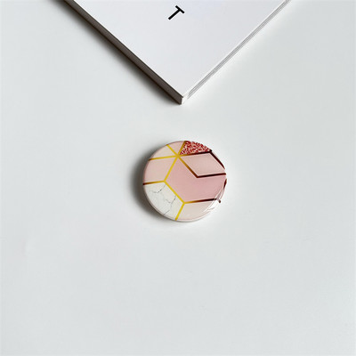 Sjajna mramorna tekstura Rastezljivo držanje Tok držač za telefon Preklopivi prsten za prst za iPhone 11 13 Podrška za Xiaomi