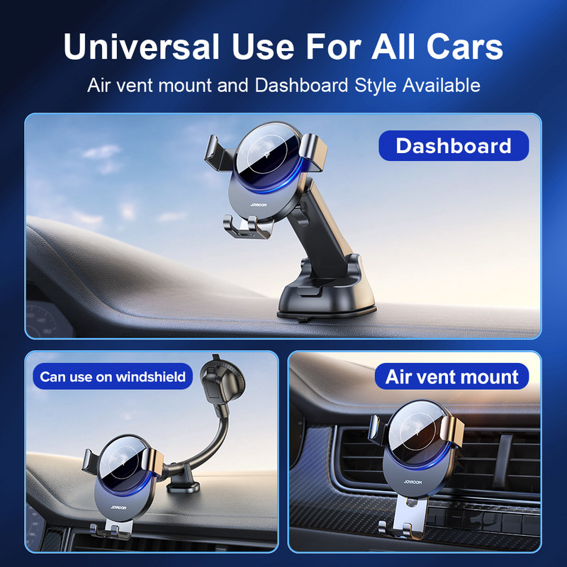 Suport pentru telefon auto Qi 15W Încărcător fără fir Suport pentru mașină Infraroșu inteligent pentru Suport aerisire Încărcător pentru mașină fără fir pentru iPhone Xiaomi