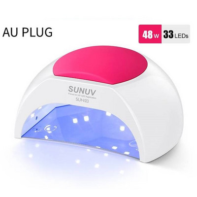 Lampă LED nouă pentru unghii pentru manichiură 48W Mașină de uscător de unghii Lampă UV pentru întărirea lacului de unghii cu gel UV cu afișaj LCD cu detectare a mișcării