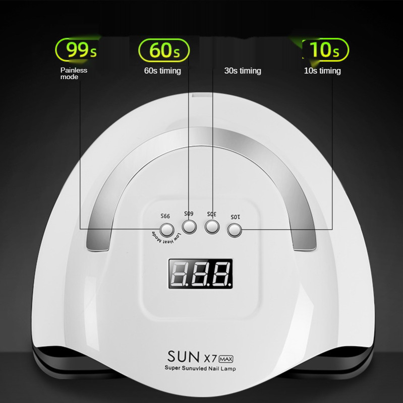 114/90/72/36W UV LED lampa za nokte Sušilo za nokte za manikuru Sušenje svih lakova za nokte s 30/60/90S tajmerom Automatski senzor LED prikaz vremena