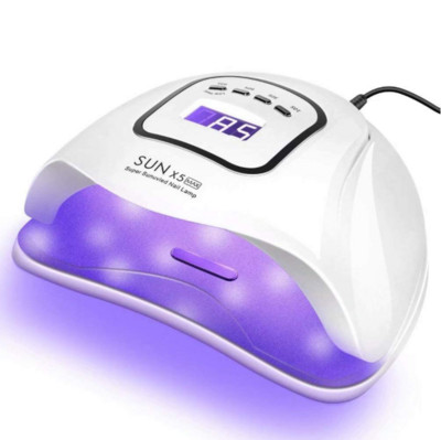 SUN X5 Max /SUN X5 PLUS UV LED lampa na nechty so senzorovým LCD displejom, vytvrdzovací gélový lak na nechty, manikúrny nástroj 45 LED diód, inteligentný sušič nechtov