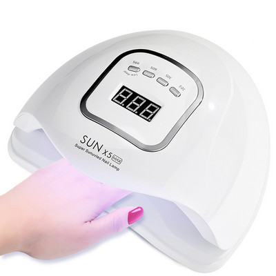 SUN X5 Max /SUN X5 PLUS UV LED-es körömlámpa érzékelővel, LCD kijelzővel Keményítő köröm géllakk manikűr eszköz 45 LED intelligens körömszárító