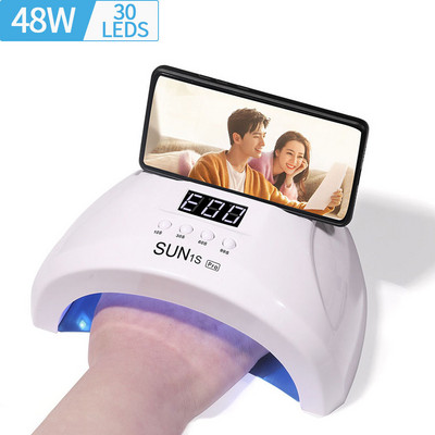 LINMANDA Multifunkčný 48W prístroj na fototerapiu nechtov 30 UV LED diód, gélové laky na nechty, sušička, lampa na manikúru, nástroj na salónne vybavenie