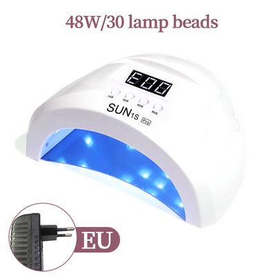 LINMANDA Multifunkcionális 48W-os körömfényterápiás gép 30 UV LED-es gél körömlakkok szárító lámpa manikűr eszköz szalon felszerelés