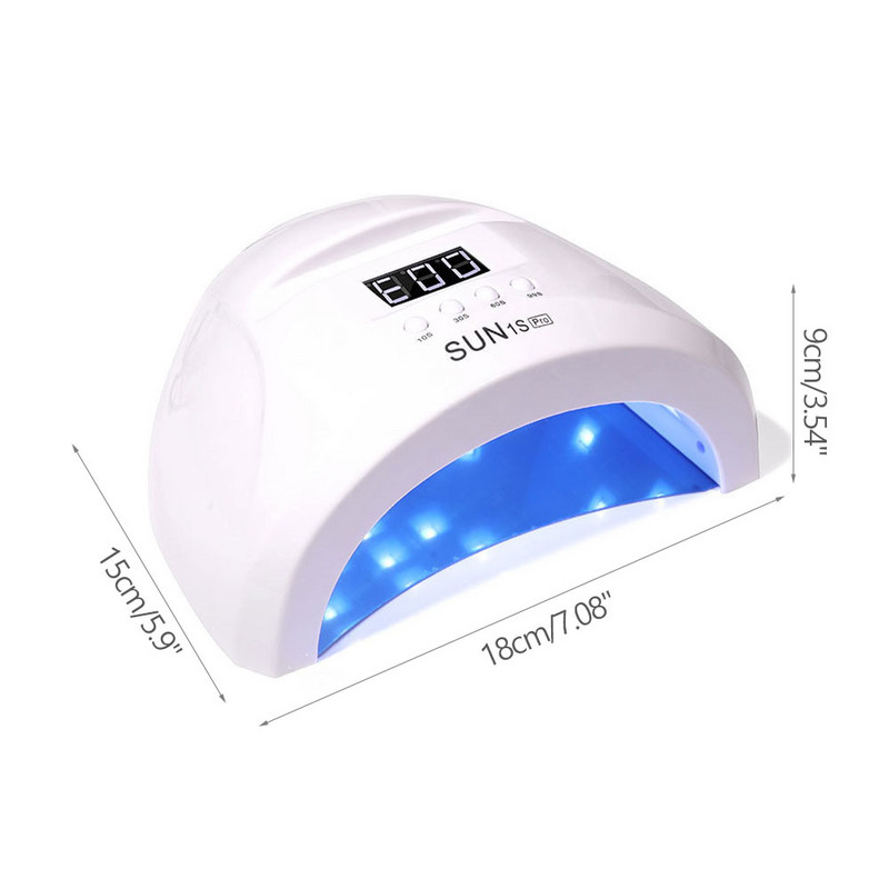 LINMANDA Multifunkcionális 48W-os körömfényterápiás gép 30 UV LED-es gél körömlakkok szárító lámpa manikűr eszköz szalon felszerelés