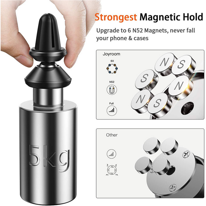 Schitec univerzális mágnes autóban mobiltelefontartó konzol légtelenítő telefontartó Apple neodímium mágnesekhez való telefonokhoz