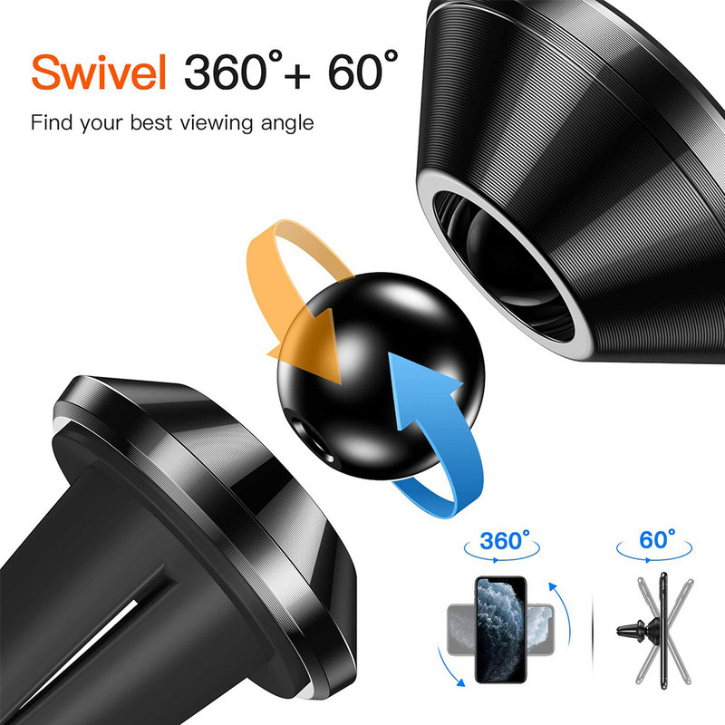 Schitec univerzális mágnes autóban mobiltelefontartó konzol légtelenítő telefontartó Apple neodímium mágnesekhez való telefonokhoz