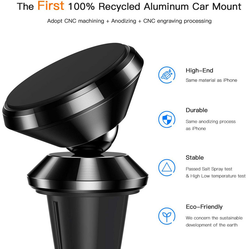 Schitec univerzális mágnes autóban mobiltelefontartó konzol légtelenítő telefontartó Apple neodímium mágnesekhez való telefonokhoz