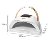 2021 m. nauja Star2 72W nagų lempa, nešiojama UV LED nagų džiovintuvas gelinis lakas kietėjantis lengvas manikiūras