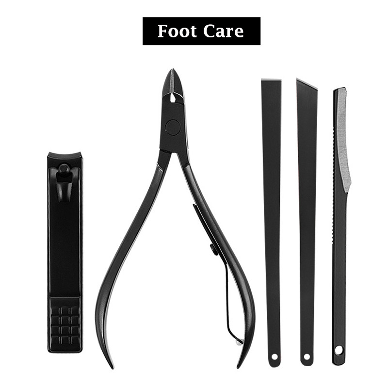 Brainbow Professzionális 18db/csomag Pro köröm manikűr készlet és készlet nőknek Férfi arc-/láb-/kézápoló körömvágó pedikűr eszközkészlet