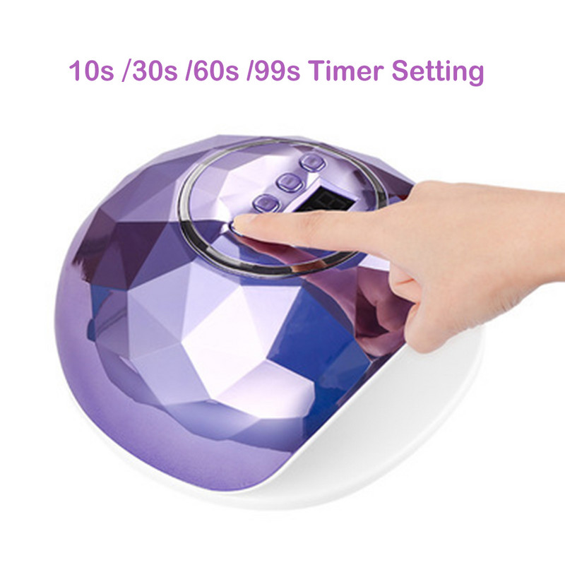 Uscător de unghii colorat Lampă UV LED pentru unghii pentru toate tipurile de adeziv cu gel pentru unghii 39 de margele Uscare rapidă cu lampă cu gel cu senzor inteligent