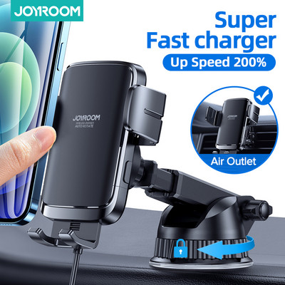 Joyroom 15W držač za auto telefon bežični punjač auto punjač stabilan rotirajući ventilacijski otvor nadzorna ploča držač telefona auto punjač podrška