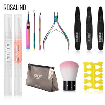 ROSALIND Gel Σετ βερνίκι νυχιών Υβριδικά βερνίκια Gel Kit All For Manicure Colorful Nail Art Design Επέκταση νυχιών 7ml Base Top