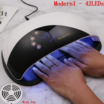 Pro UV LED lámpa nagy LCD képernyős körömszárító gép géllakk körömlámpákhoz 51/42 LED Gyorsan száradó Auto Sense Nail Art eszközök