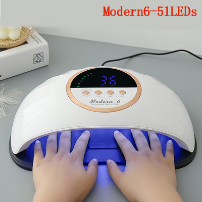 Pro UV LED lámpa nagy LCD képernyős körömszárító gép géllakk körömlámpákhoz 51/42 LED Gyorsan száradó Auto Sense Nail Art eszközök
