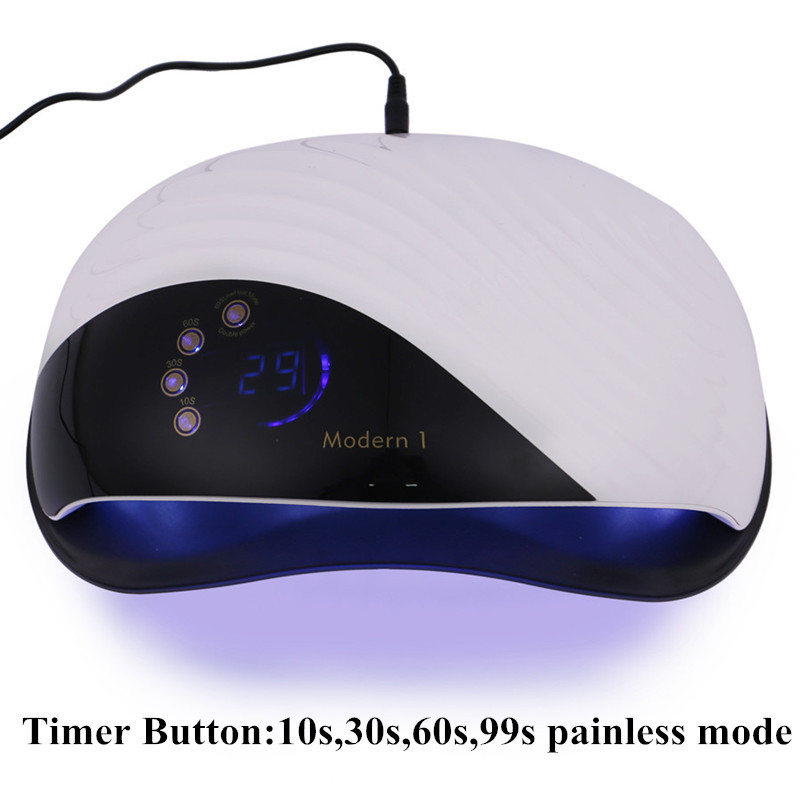 Pro UV LED lámpa nagy LCD képernyős körömszárító gép géllakk körömlámpákhoz 51/42 LED Gyorsan száradó Auto Sense Nail Art eszközök
