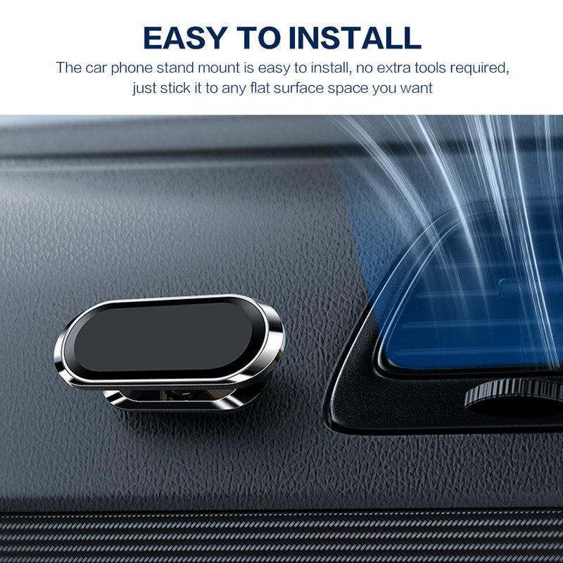 STONEGO Suport magnetic magnetic din metal Suport telefon auto rotativ 360 Suport din aliaj de zinc Magnet Suport auto Suport telefon mobil